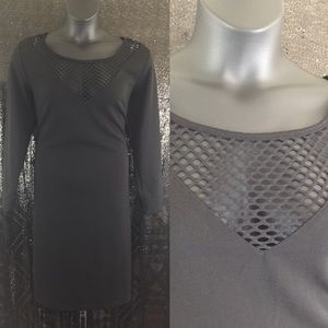 Ashley Stewart Dress Plus Size Long Sleeve Black
